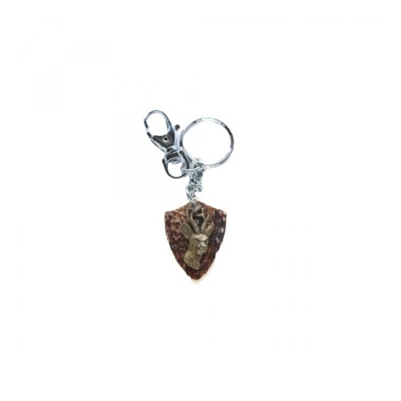 Keychain with roe-deer decoration