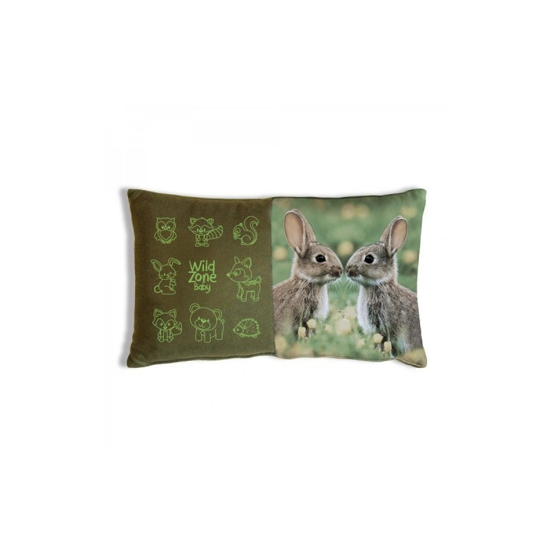 Cushion with Rabbit Print (35x20 cm)