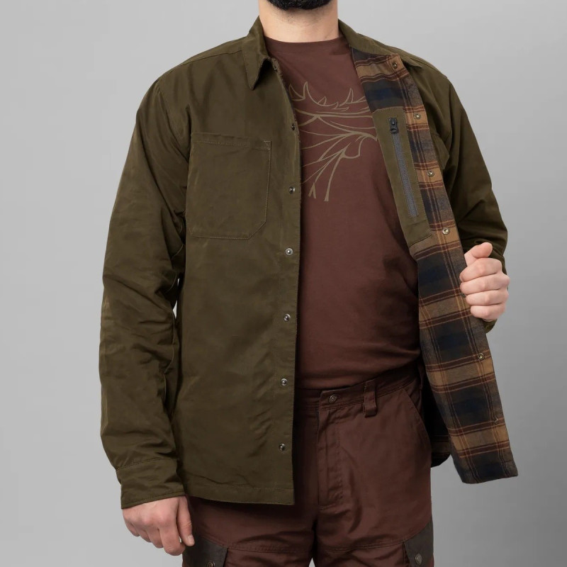 Jacket HARKILA Eirik Reversible (Willow green/Burgundy)