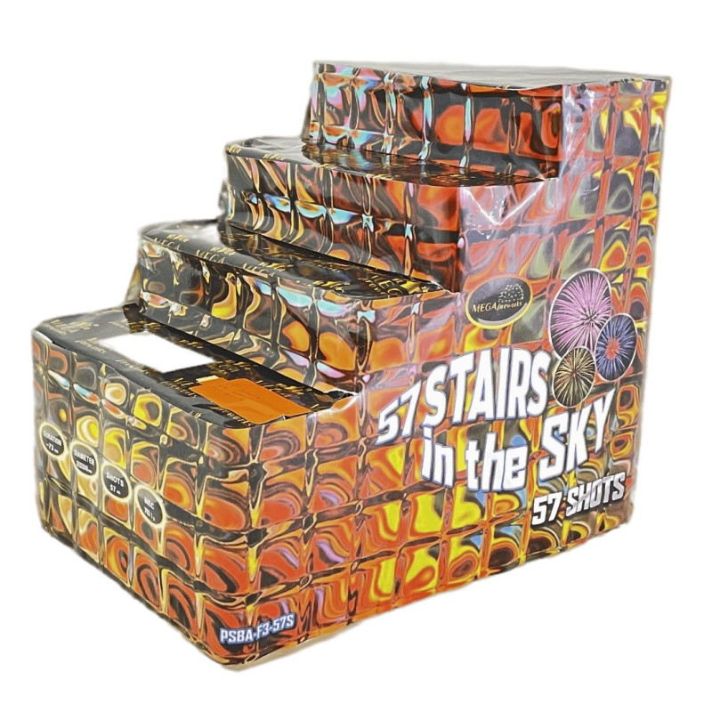 Firework 57 stairs in the sky (PSBA-F3-57S) (57 shots)