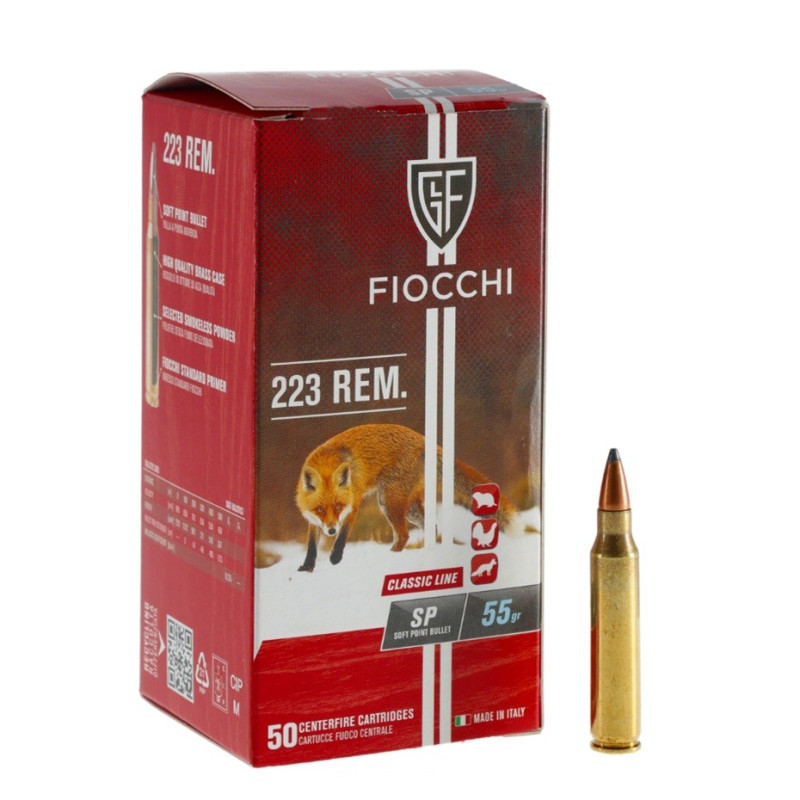 Šoviniai FIOCCHI kal. 223 Rem SP 55gr 70563200