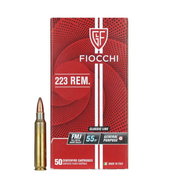 Šoviniai FIOCCHI kal. 223 Rem FMJ 55gr 70556100