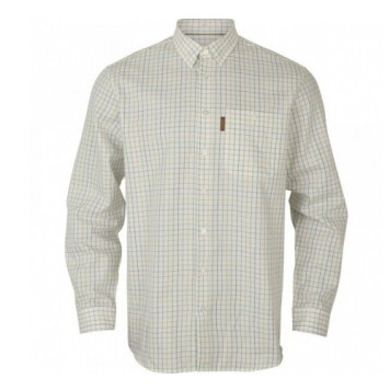 Shirt HARKILA Allerston L/S (Emerald green/white)