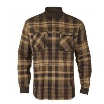 Marškiniai HARKILA Pajala (Beige w/brown)