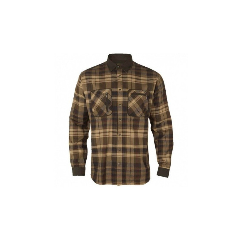 Marškiniai HARKILA Pajala (Beige w/brown)