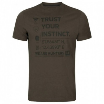 Marškinėliai HARKILA Instinct S/S (Shadow brown)