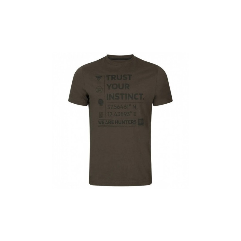 Shirt HARKILA Instinct S/S (Shadow brown)