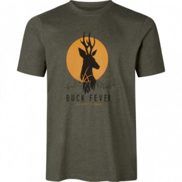 Marškinėliai SEELAND Buck Fever (pine green melange)