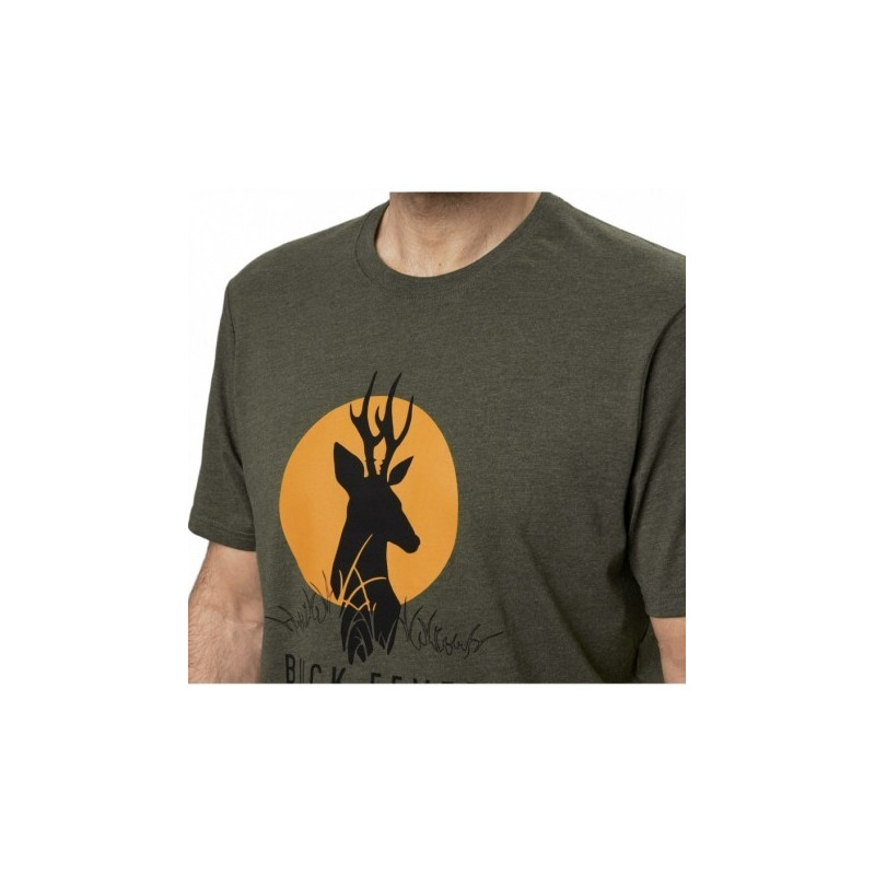 Marškinėliai SEELAND Buck Fever (pine green melange)