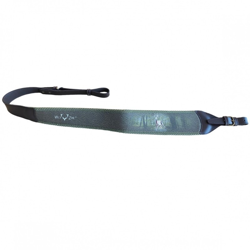 Gun sling with deer print Wild Zone (green)