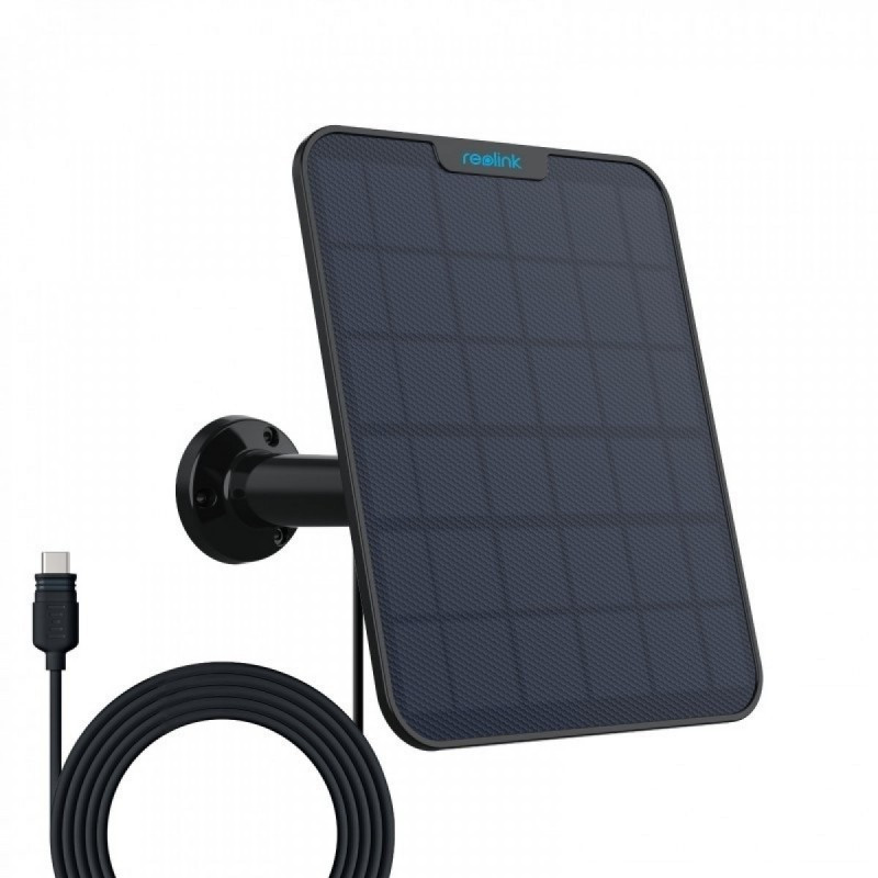 Saulės energijos plokštė Reolink Solar 2 Panel, Type-C (juoda)
