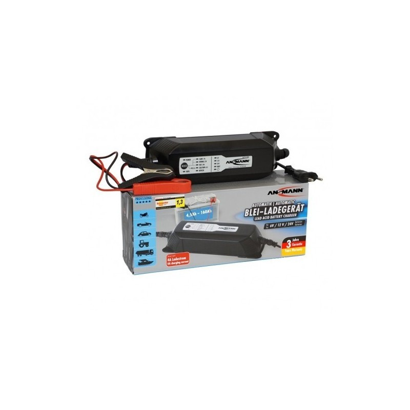 Ansmann Charger for Lead-Acid 6/12/24V 4.5-160Ah 4A ANSMANN