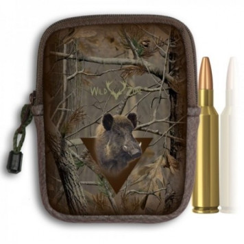 Camouflage Cartridge Holder with Boar Print (10 pcs cartr.)