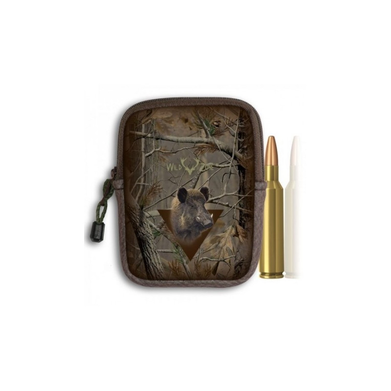 Camouflage Cartridge Holder with Boar Print (10 pcs cartr.)