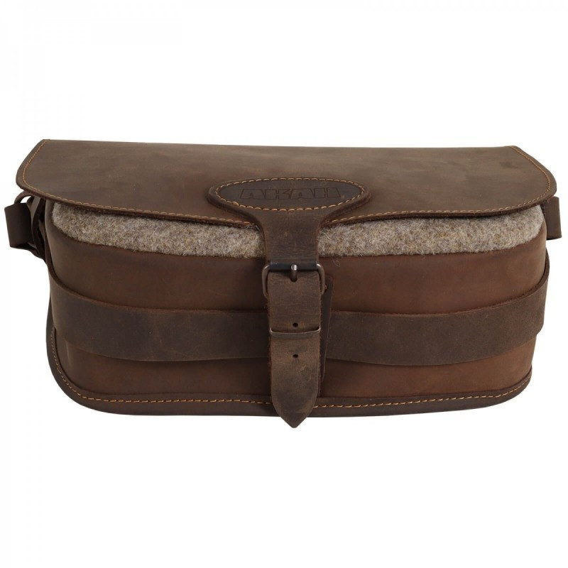 Shoulder Bag AKAH leather with wool details (60165000)
