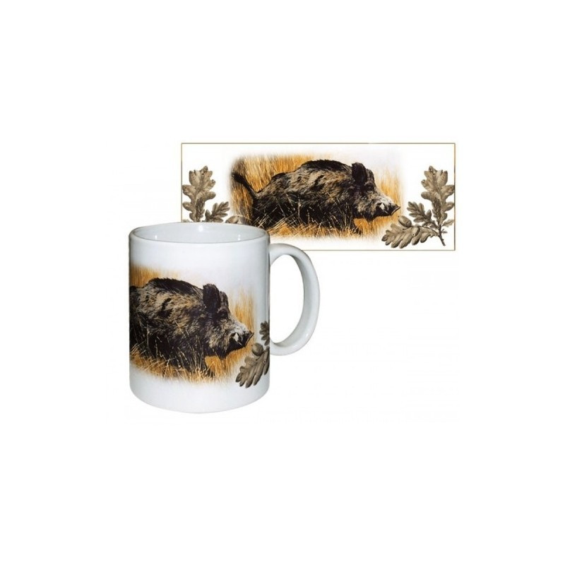 Ceramic Mug with Boar Print