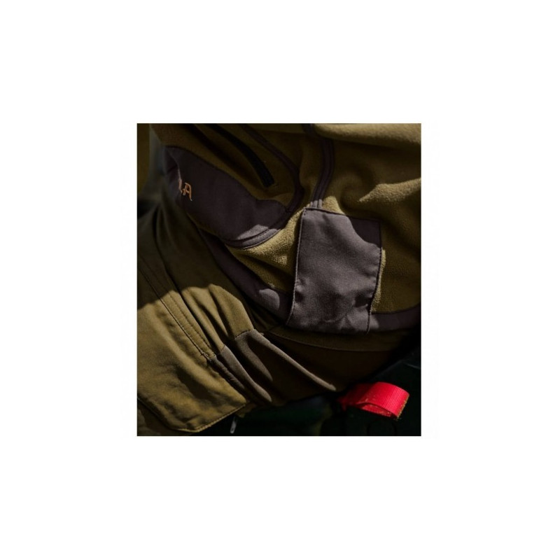 Fleece HARKILA Kamko (Dark olive/Arabian spice)