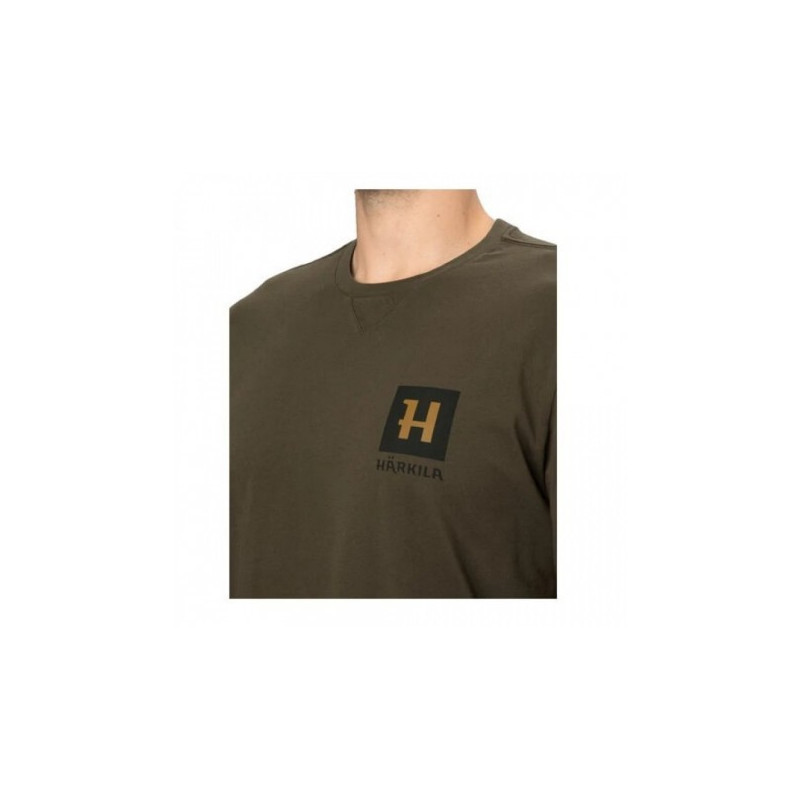 T-shirt HARKILA Gorm S/S (Shadow brown)