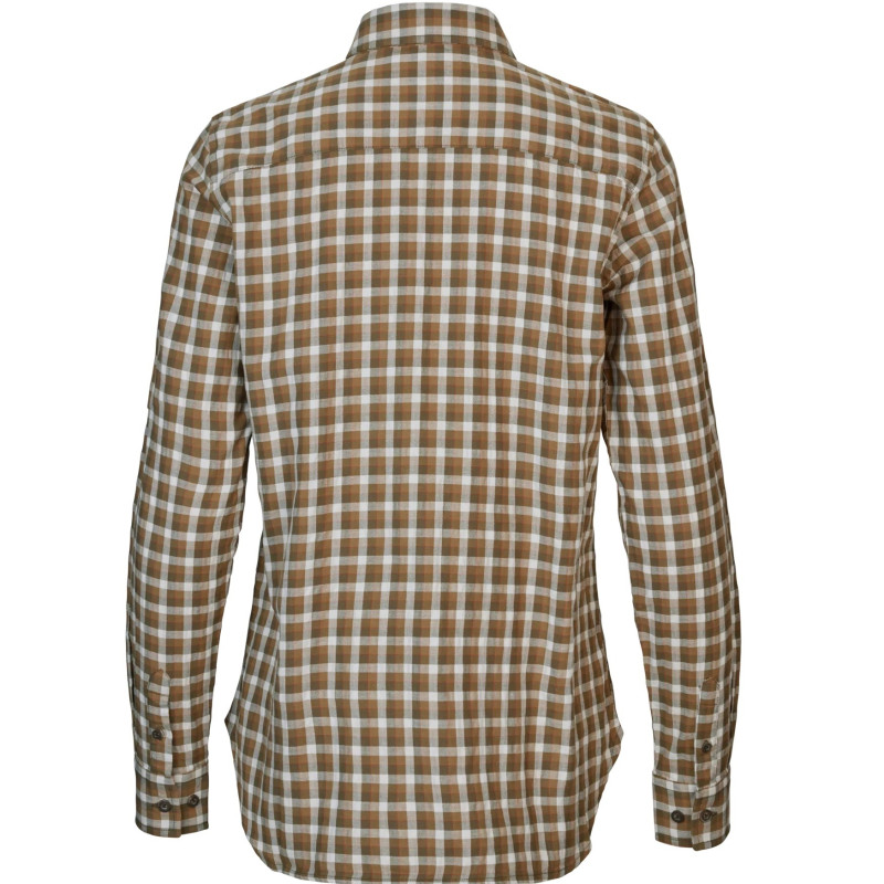 Moteriški marškiniai HARKILA Fjell L/S (dark olive check)