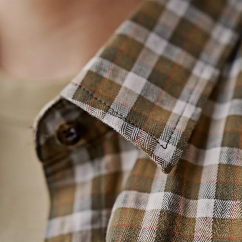 Lady Shirt HARKILA Fjell L/S (dark olive check)