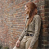 Lady Shirt HARKILA Fjell L/S (dark olive check)
