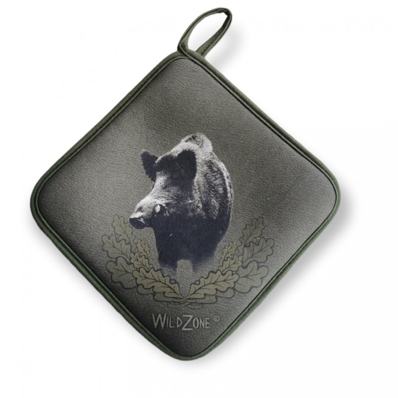 Kitchen Set with Wild Boar Print (green)