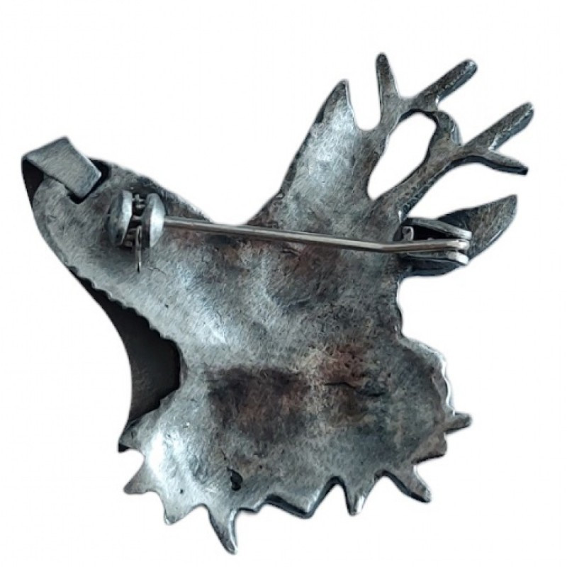 Pin with motif of deer and Edelweiss ARTURE (2610)