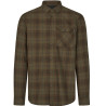 Marškiniai SEELAND Glen Flannel Shirt (Pine Green/Dark Navy Check)