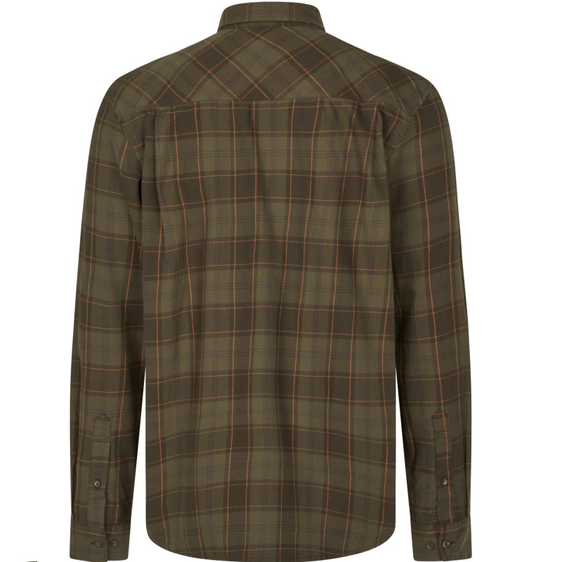 Shirt SEELAND Glen Flannel (Pine Green/Dark Navy Check)