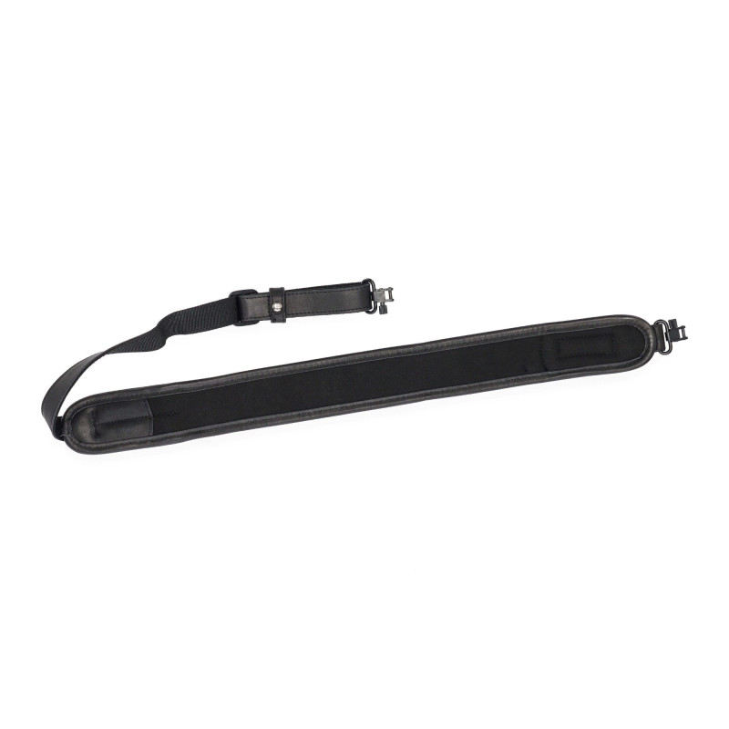 Gun sling HUNTERA with Blaser 3mm swivels, 119x7cm HDI611BL (black/leather)