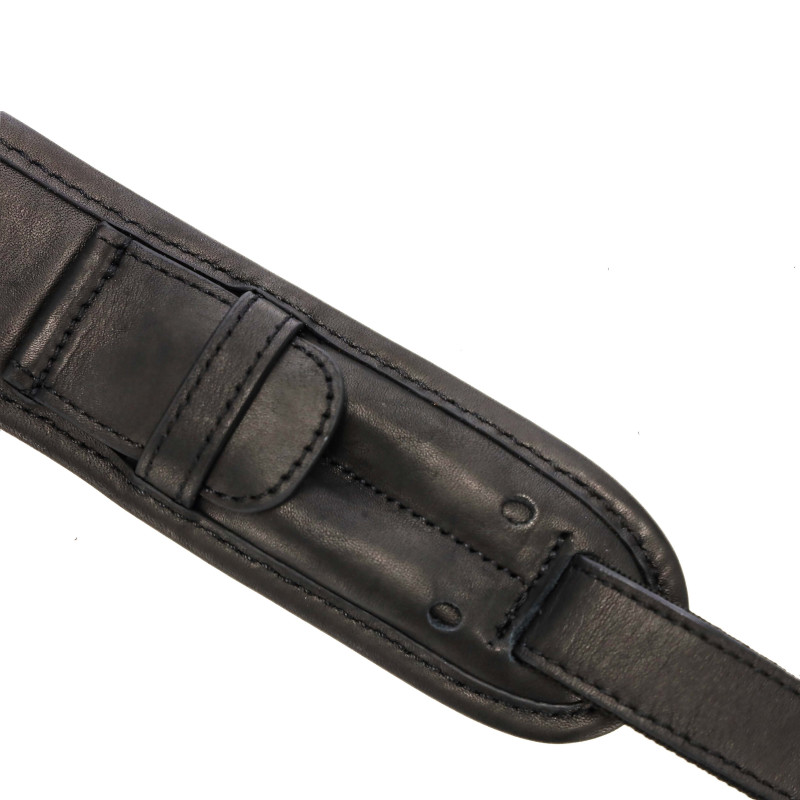 Diržas šautuvui HUNTERA su 3,5mm apkabėlėmis, 119x7cm HDI601BL (juodas/odini