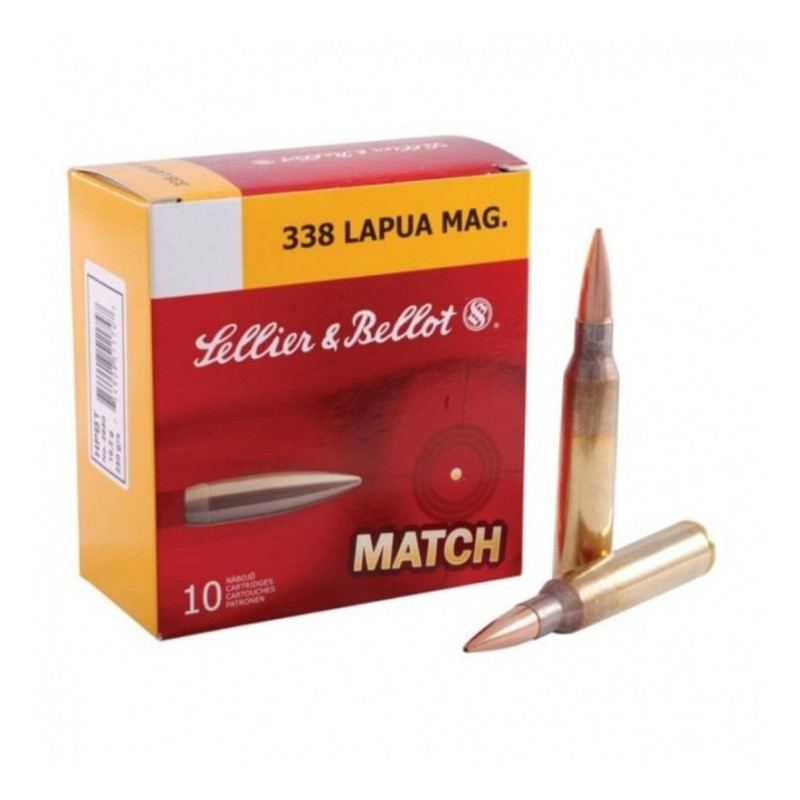 Šoviniai Sellier&Bellot kal. 338 Lapua Magnum HPBT 16,2g