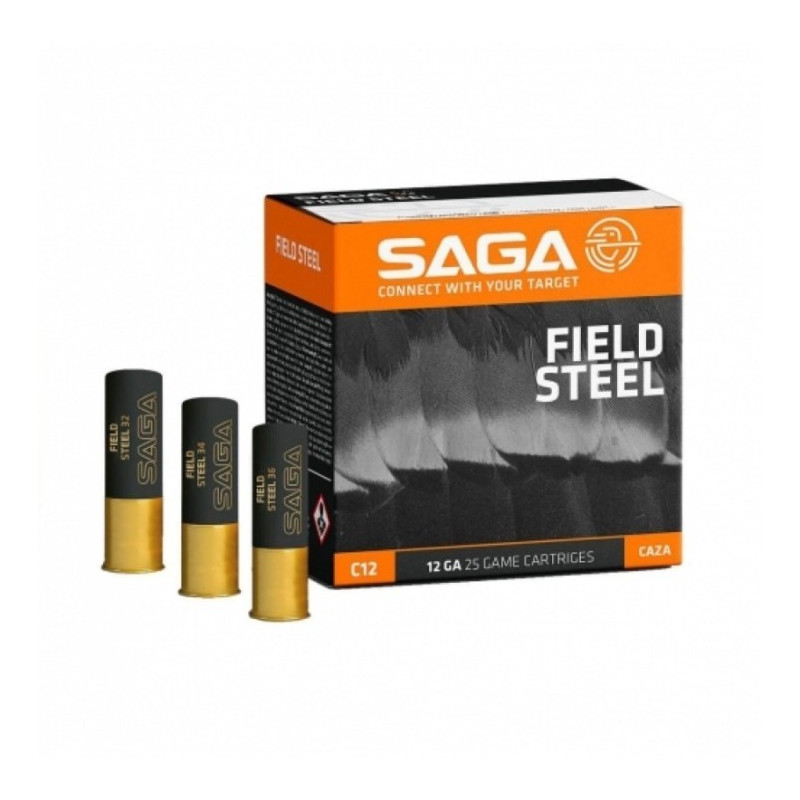 Šoviniai SAGA FIELD 36 STEEL Kal. 12/70-400 m/s 36g 3.5mm No. 3