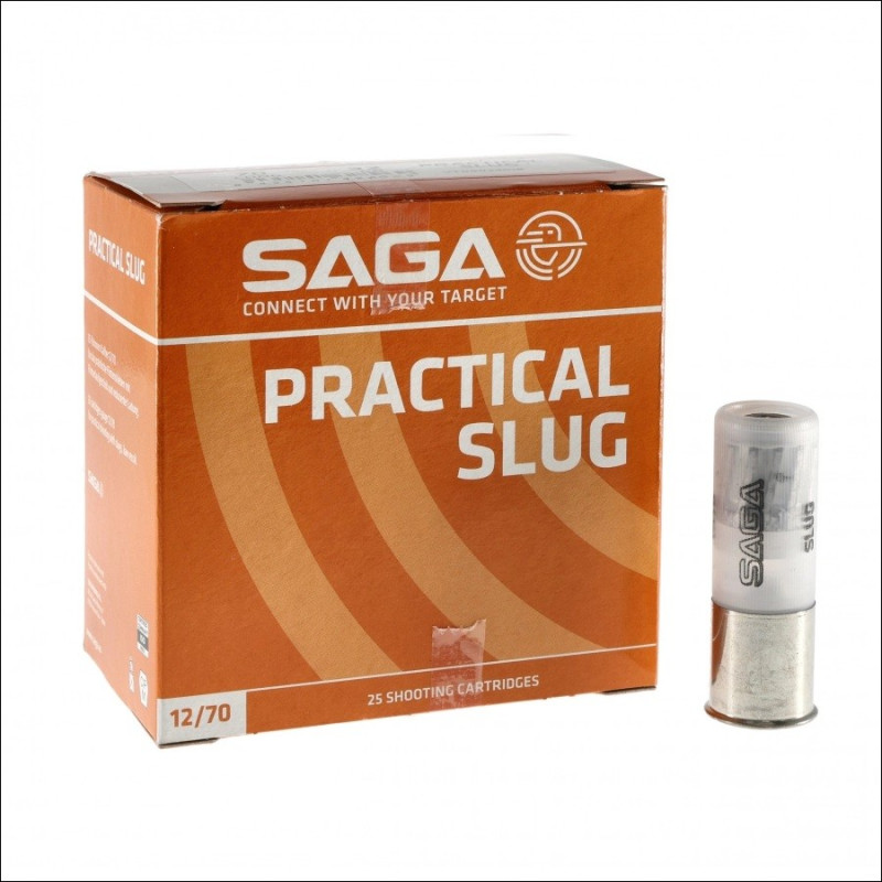 Šoviniai SAGA PRACTICAL kulka Kal. 12/70
