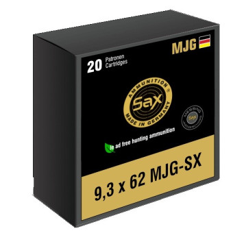 Šoviniai Sax kal.9,3x62 MJG-SX 10,29g/158,5gr M0032.4