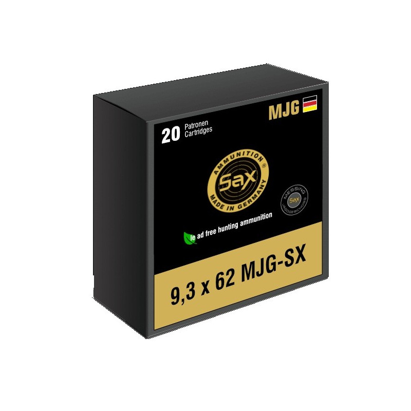 Šoviniai Sax kal.9,3x62 MJG-SX 10,29g/158,5gr M0032.4