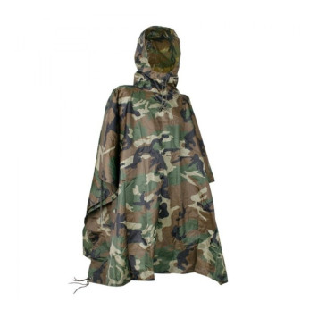 Poncho Mil-tec Rip-Stop, Woodland