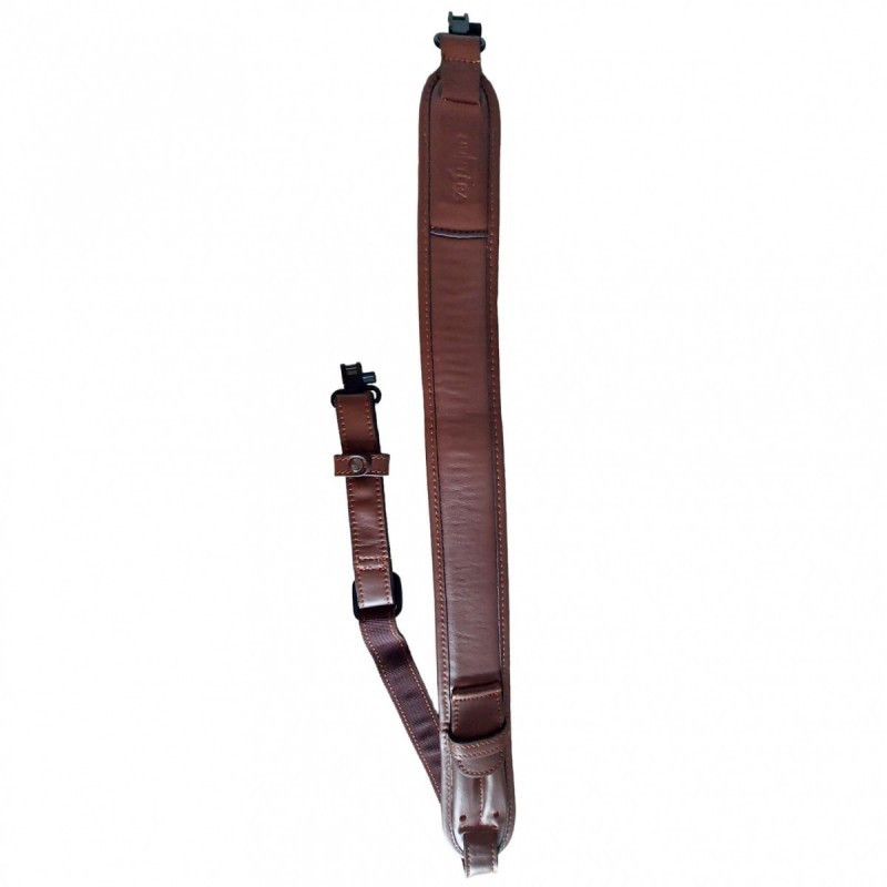 Gun sling HUNTERA with 3,5mm swivels, 119x7cm HDI601BR (brown/leather)