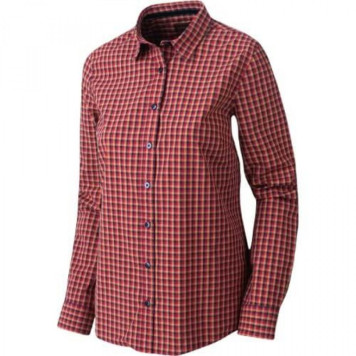 Moteriški marškiniai HARKILA Selja Lady L/S (Red/Black check)