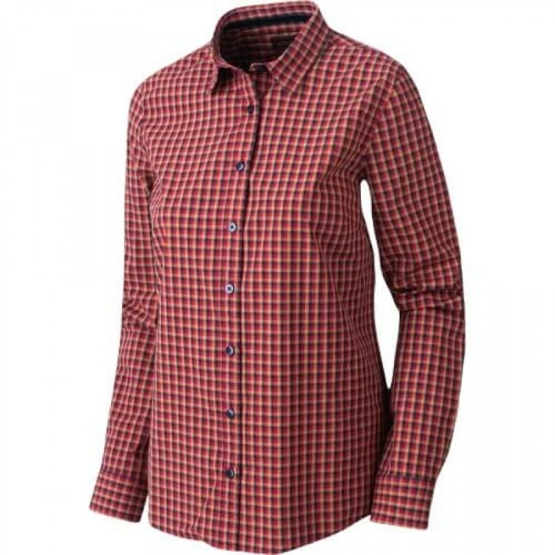 Moteriški marškiniai HARKILA Selja Lady L/S (Red/Black check)