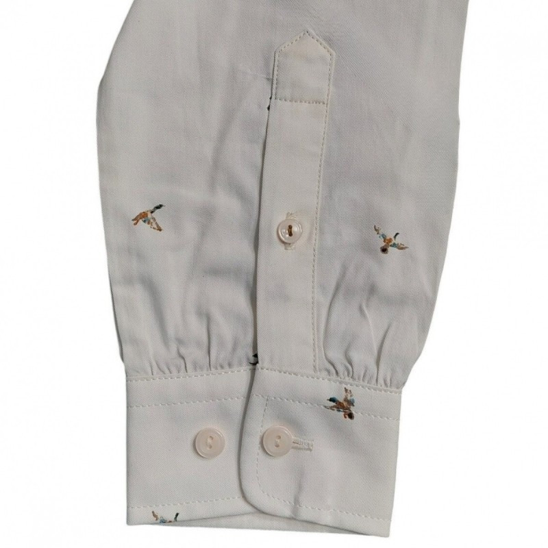 Women shirt SEELAND Grace (Tofu duck print, white)
