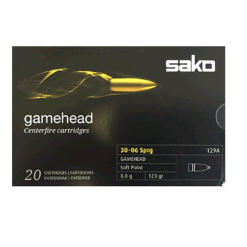 Šoviniai SAKO kal. 30-06 Sprg SP Gamehead 8.0g/123gr