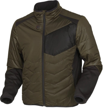 Šildoma striukė HARKILA Heat (Willow green/Black)