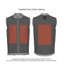 Waistcoat ALASKA Heat System (Brown)