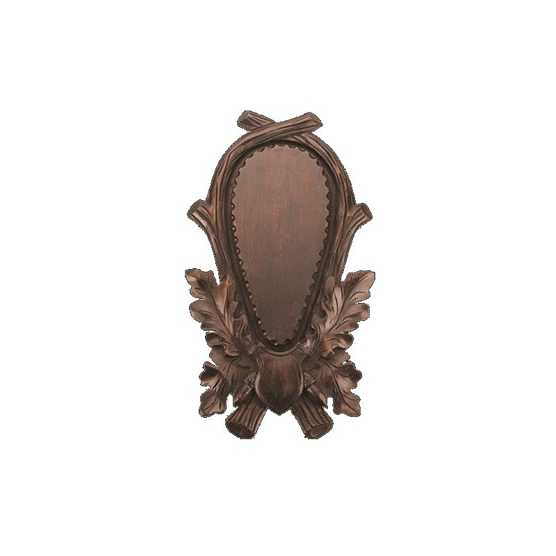 FRITZMANN Hand-carved Shield for Roe Deer Trophies (17x9)