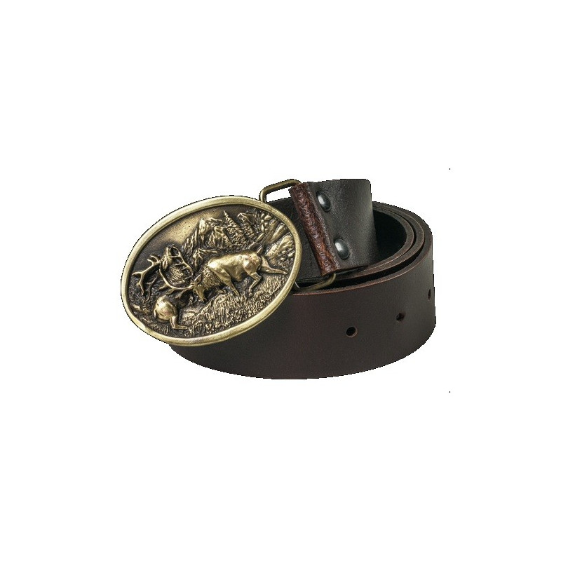 FRITZMANN Leather Belt 110 cm