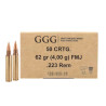 Šoviniai GGG kal. 223 Rem 4.00g/62gr FMJ