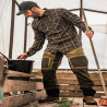 Shirts SEELAND Glen Flannel Shirt Pine Green Check