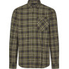 Marškiniai SEELAND Glen Flannel Shirt Grape Leaf/Dark Navy Check