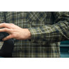 Marškiniai SEELAND Glen Flannel Shirt Grape Leaf/Dark Navy Check